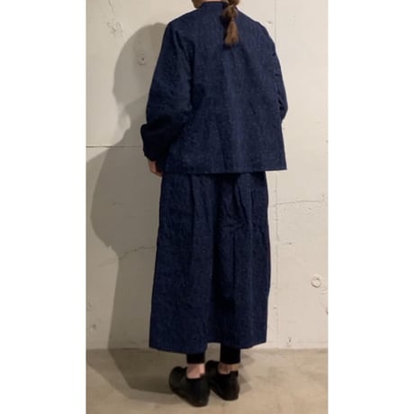 grin ｋｏｅｄａ刺繍タックスカート オフ白