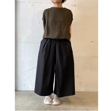 grin ブロードストレッチはかまパンツ ブラック