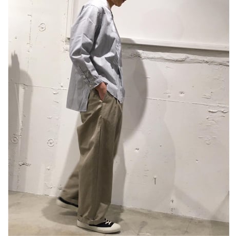 NATURAL LAUNDRY コットンカルゼ ビッグチノ ハイグレー