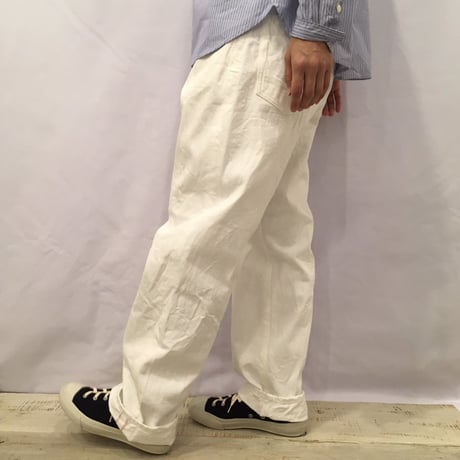 NATURAL LAUNDRY セルビッチ5ポケットパンツ　ホワイト size3