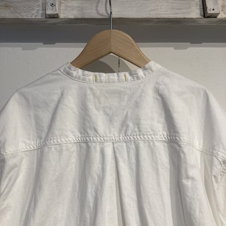 NATURAL LAUDRY セルヴィッチダンガリーシャツカーデガン シロ