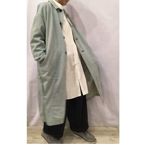 TISSU サフィランリネンデニムワークコート オフ