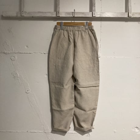 TISSU トリプルワッシャーリネン イージーテーパードパンツ size1 キナリ