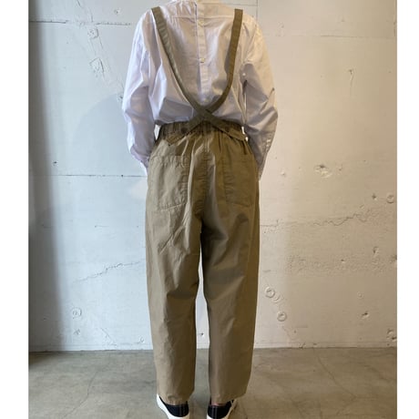NATURAL LAUNDRY ダンプ サスペンダーパンツ ベージュ