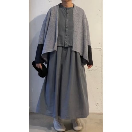 grin ショールカーディガン グレー