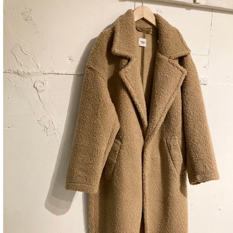 UNIVERSAL SEVEN ボアチェスターコート size F モカ