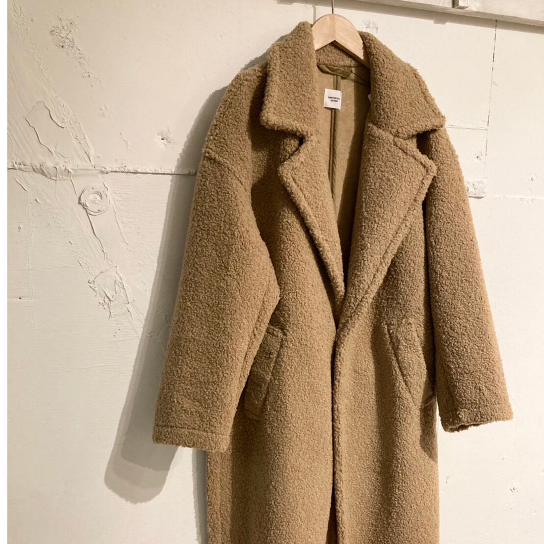 UNIVERSAL SEVEN ボアチェスターコート size F モカ | un de plus 