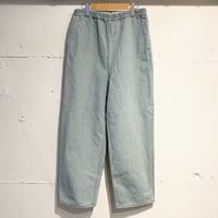 TISSU サフィランリネンデニム イージーテーパードパンツ size3 ブリーチ