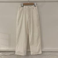 TISSU コーデュロイハイライズパンツ size1 シロ