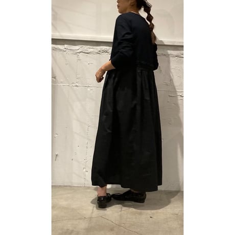 UNIVERSAL SEVEN クラッシック天竺 マキシワンピース シロ