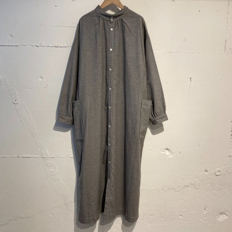 NATURAL LAUNDRY ネル スタンド2WAYワンピース グレー
