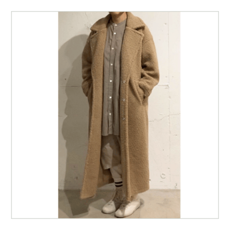 UNIVERSAL SEVEN ボアチェスターコート size F クロ
