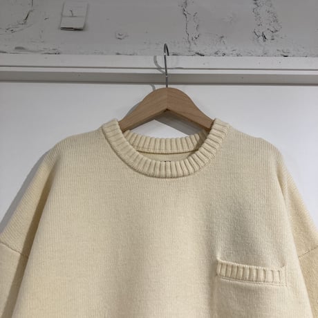TISSU フレンチメリノ ポケットプルオーバー 3size オフ