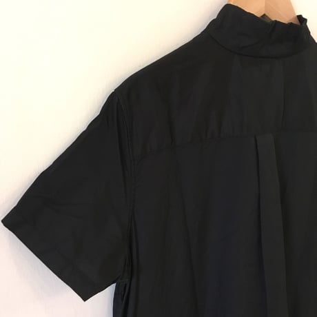 UNIVERSAL TISSU　コットンブロード ホスピタル ハーフスリーブワンピース　クロ