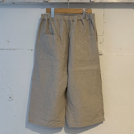 UNIVERSAL TISSU オリジナルフレンチリネンハーフパンツ キナリ