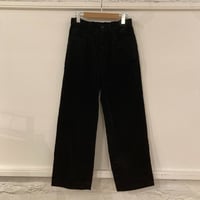 TISSU コーデュロイハイライズパンツ size1 クロ