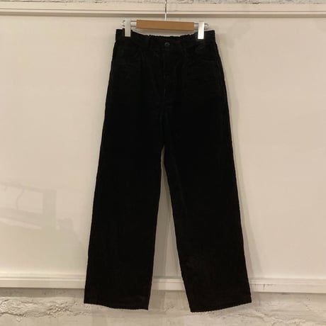 TISSU コーデュロイハイライズパンツ size1 クロ