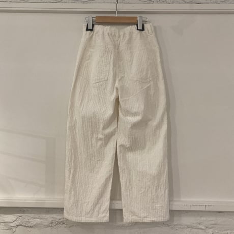 TISSU コーデュロイハイライズパンツ size1 シロ