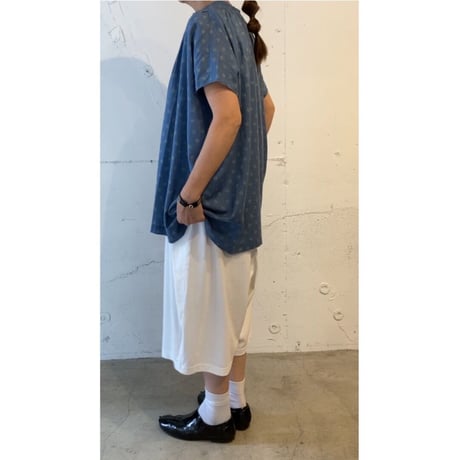 NATURAL LAUNDRY フラワーワイドチュニック オフ