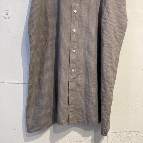 NATURAL LAUNDRY 先染めリネン ドルマンワンピース