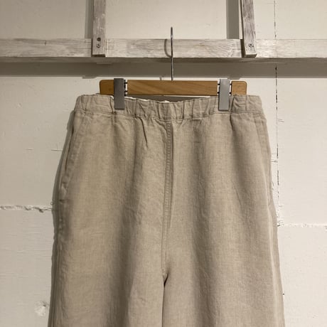TISSU トリプルワッシャーリネン イージーテーパードパンツ size3 キナリ