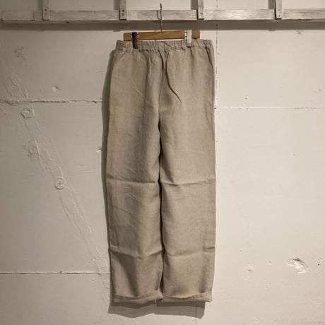 TISSU トリプルワッシャーリネン イージーテーパードパンツ size3 キナリ