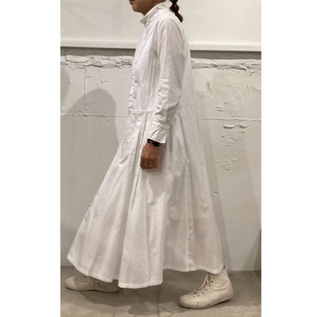 UNIVERSAL TISSU ホスピタル ロングスリーブワンピース ブルーデニム