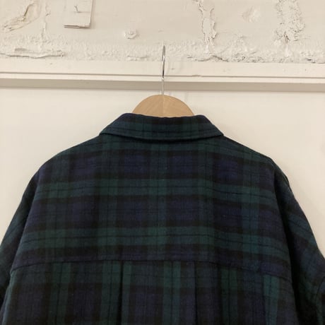 TISSU エターミンチェック ミリタリーシャツ ブラックウォッチ