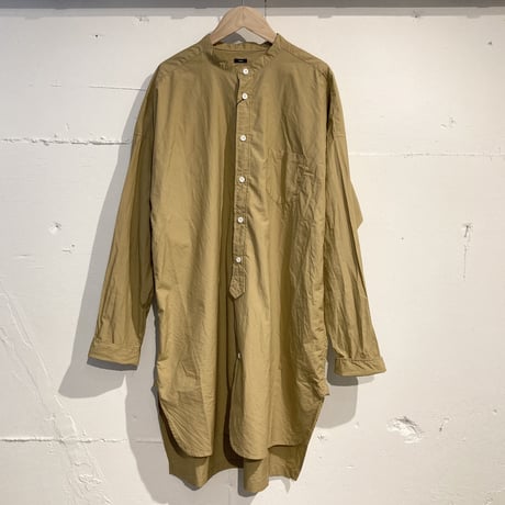 TISSU カッタウェイカフスワークシャツ ベージュ