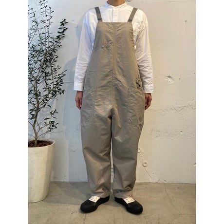 NATURAL LAUNDRY C/Lカルゼ ハーベストサロペット グレージュ