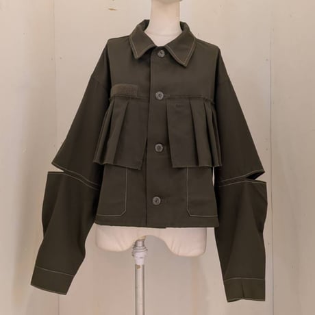 【REHERSALL】オーストリアフィールドショートJK　OLIVE