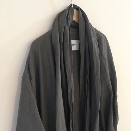 UNIVERSAL TISSU　オリガミガウン コート　チャコール