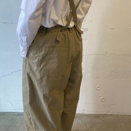 NATURAL LAUNDRY ダンプ サスペンダーパンツ ウォルナット