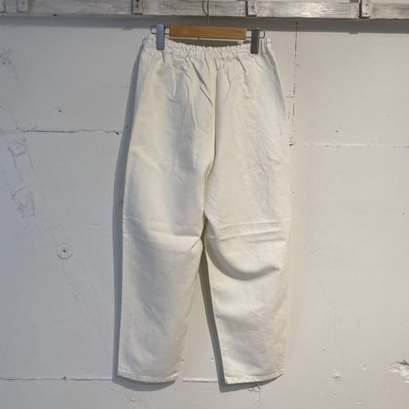 TISSU サフィランリネンデニム イージーテーパードパンツ size1 オフ
