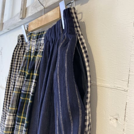 NATURAL LAUNDRY パネルスカート ネイビー