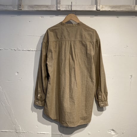 NATURAL LAUDRY セルヴィッチダンガリーシャツカーデガン ベージュ