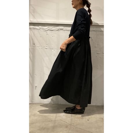 UNIVERSAL SEVEN クラッシック天竺 マキシワンピース シロ