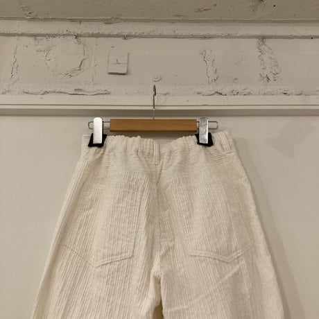 TISSU コーデュロイハイライズパンツ size1 シロ