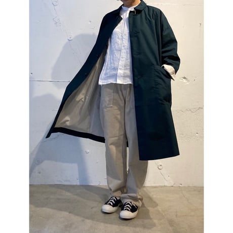 NATURAL LAUNDRY ダンプダスター オーバーコート チャコール