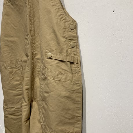 NATURAL LAUNDRY C/Lカルゼ ハーベストサロペット チノベージュ
