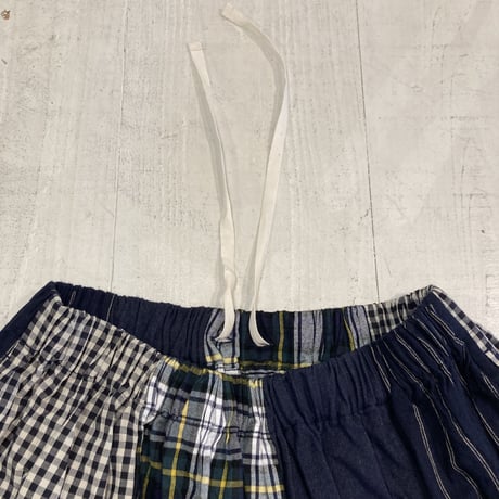 NATURAL LAUNDRY パネルスカート ネイビー