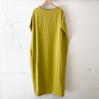 grin リネンサックワンピース イエロー
