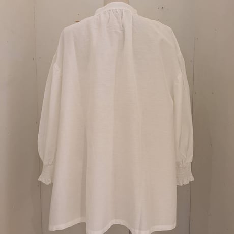 【UNIVERSAL TISSU】コットン キュプラ リネン リトルフリルクラシックBL