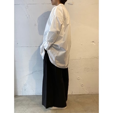 UNIVERSAL TISSU トリプルワッシャーリネンラップキュロットパンツ キナリ