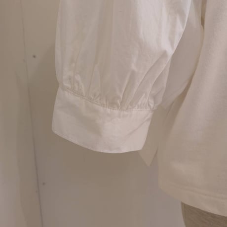 【UNIVERSAL TISSU】セントラル裏毛 タイプライターコンボ フリルプルオーバー