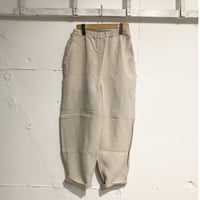 TISSU トリプルワッシャーリネン イージーテーパードパンツ size1 キナリ