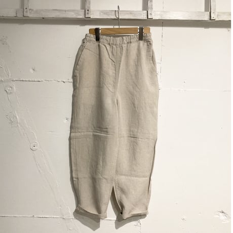 TISSU トリプルワッシャーリネン イージーテーパードパンツ size1 キナリ