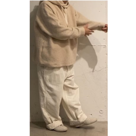 TISSU　トンプキンパイルプルパーカー size1 TOPアイボリー