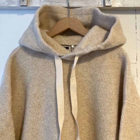 TISSU　トンプキンパイルプルパーカー size1 TOPアイボリー
