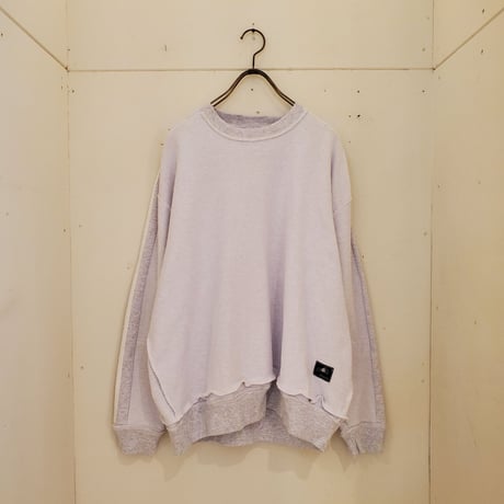 【REHERSALL】パイルラインスリーブスウェット